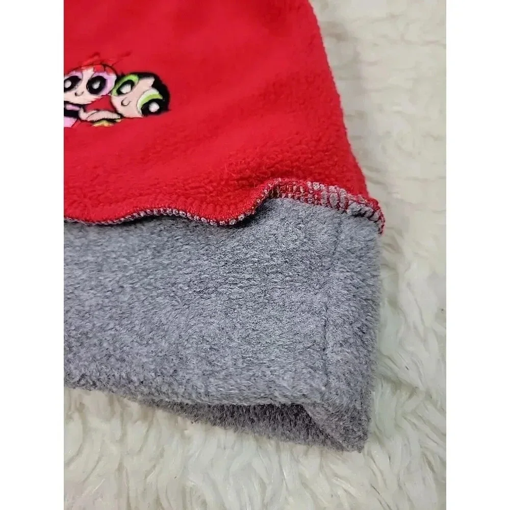 Vintage Y2K‎ Youth Powerpuff Girls Cartoon Network Fleece PomPom Winter Hat Red